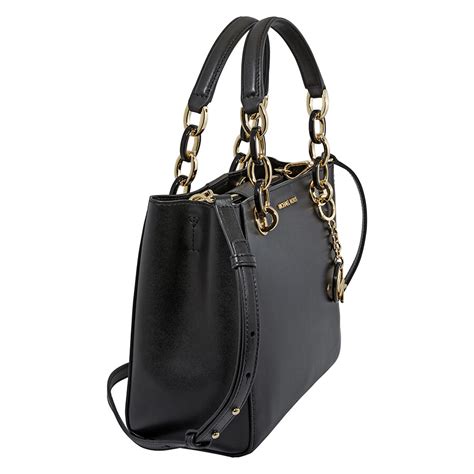 sac cynthia michael kors noir|Cynthia Small Leather Satchel .